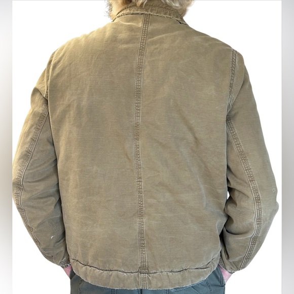 American Eagle Outfitters Flannel Lined Military Utility Cargo Jacket Size XL - Picture 4 of 15